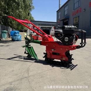 链轨自走式小红牛翻转犁地微耕机 茶园作物行间除草松土追肥机