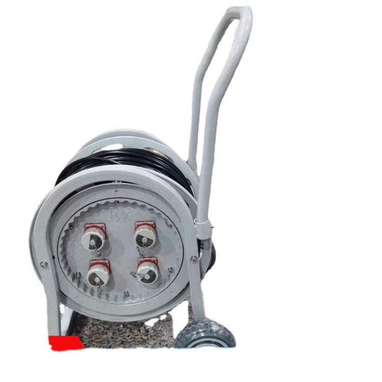 供应 50米移动隔爆检修电缆盘 户外推车式检修检修电源电缆盘