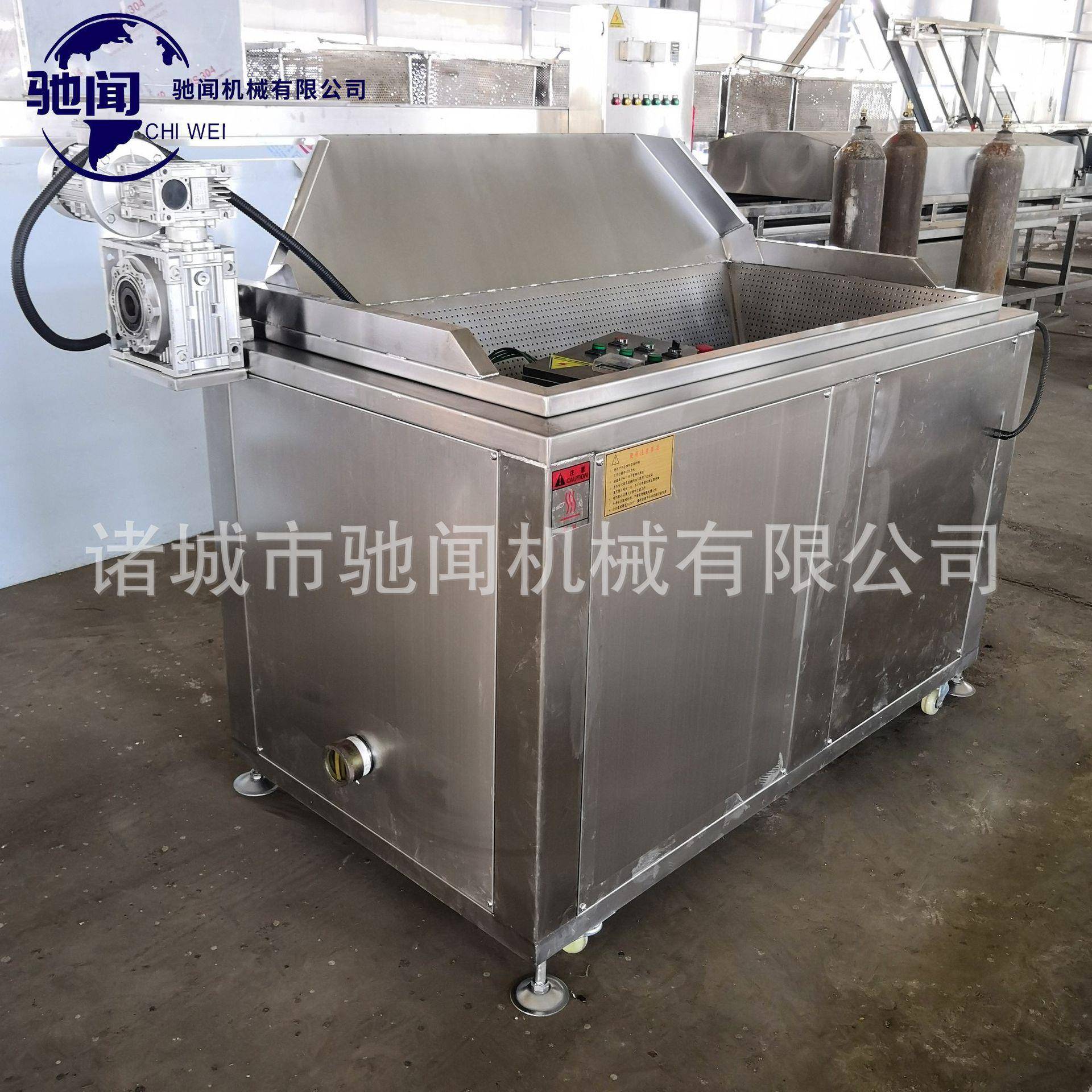 土豆条油条炸鱼炸丸子不锈钢油炸设备 小型全自动麻辣串油炸锅