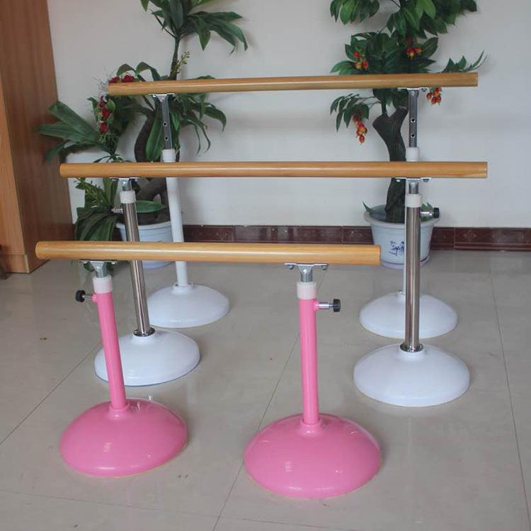 舞蹈把杆家用移动式压腿房儿童练功木质杆家用升降压腿落地舞蹈杆