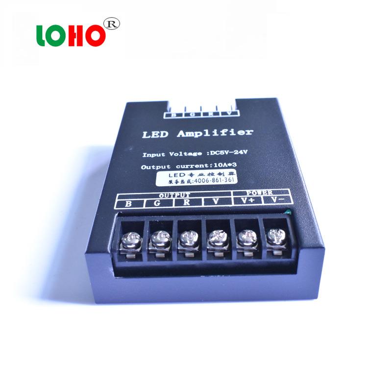 5V-24V七彩放大器七彩RGB放大器LED功率放大器12V360W放大器