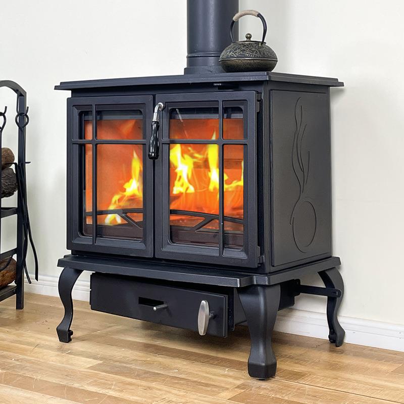 壁炉真火木柴燃木家用别墅民宿铸铁柴火炉取暖炉厂家直销真火壁炉