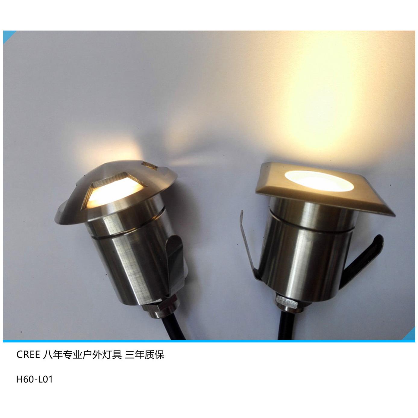 10工厂IP68船上甲板埋地灯led全不锈钢木板小地埋灯方型户外地灯