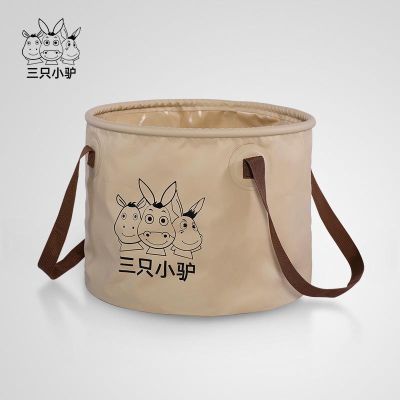 便携式户外旅行可折叠水桶旅行水盆洗漱脸盆洗衣袋泡脚桶