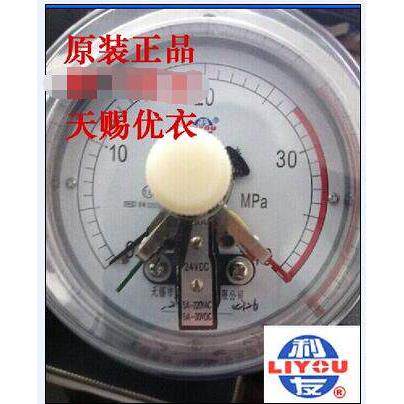 磁敏抗震电接点压力表40MPa,五线 4线,无锡压力仪表厂YXK100III