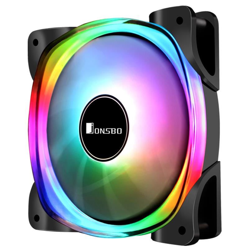 乔思伯FR-701-幻彩进风版反向扇叶ARGB机箱风扇主板5V3针同步接口