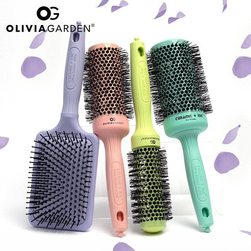 Oliviagarden头皮按摩气垫梳卷发梳家用大板气囊蓬松梳女美国进口