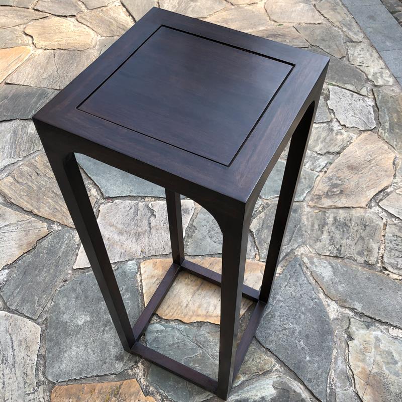 新中式实木黑檀木花架客厅阳台置物架花几装饰架落地盆景花盆架子