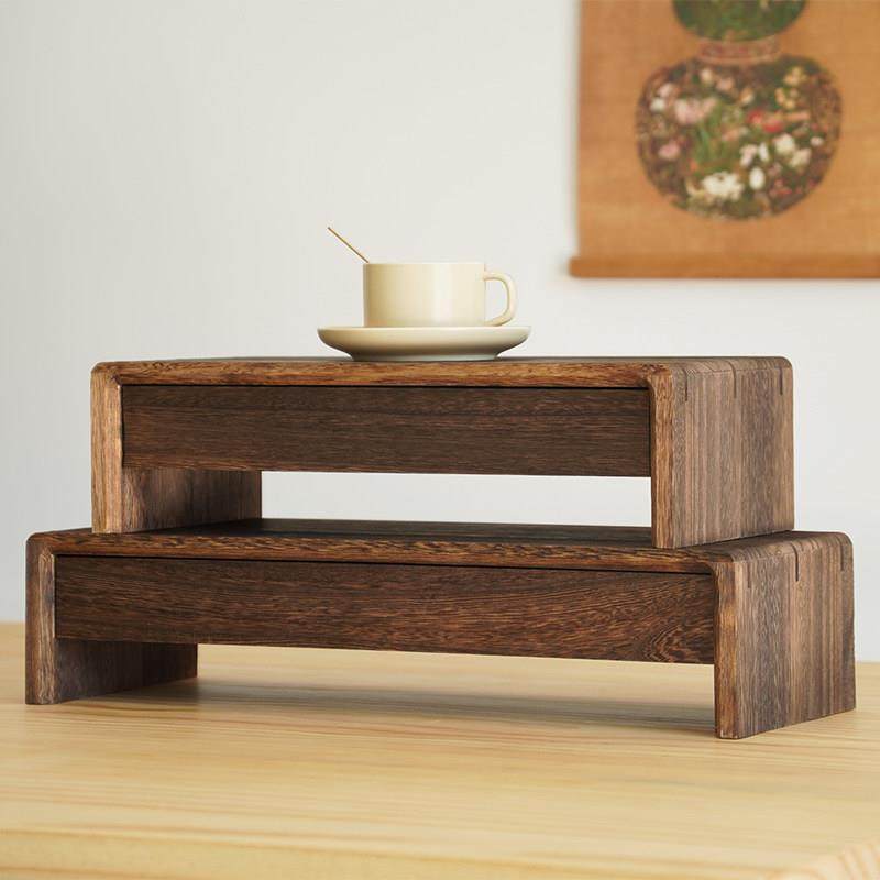 实木电脑显示器增高架 桌面花架鱼缸增垫高架子 摆放置物架带抽屉,住宅家具,搁板/置物架/家用陈列架,淘宝优惠券,粉丝福利购,淘宝优惠卷