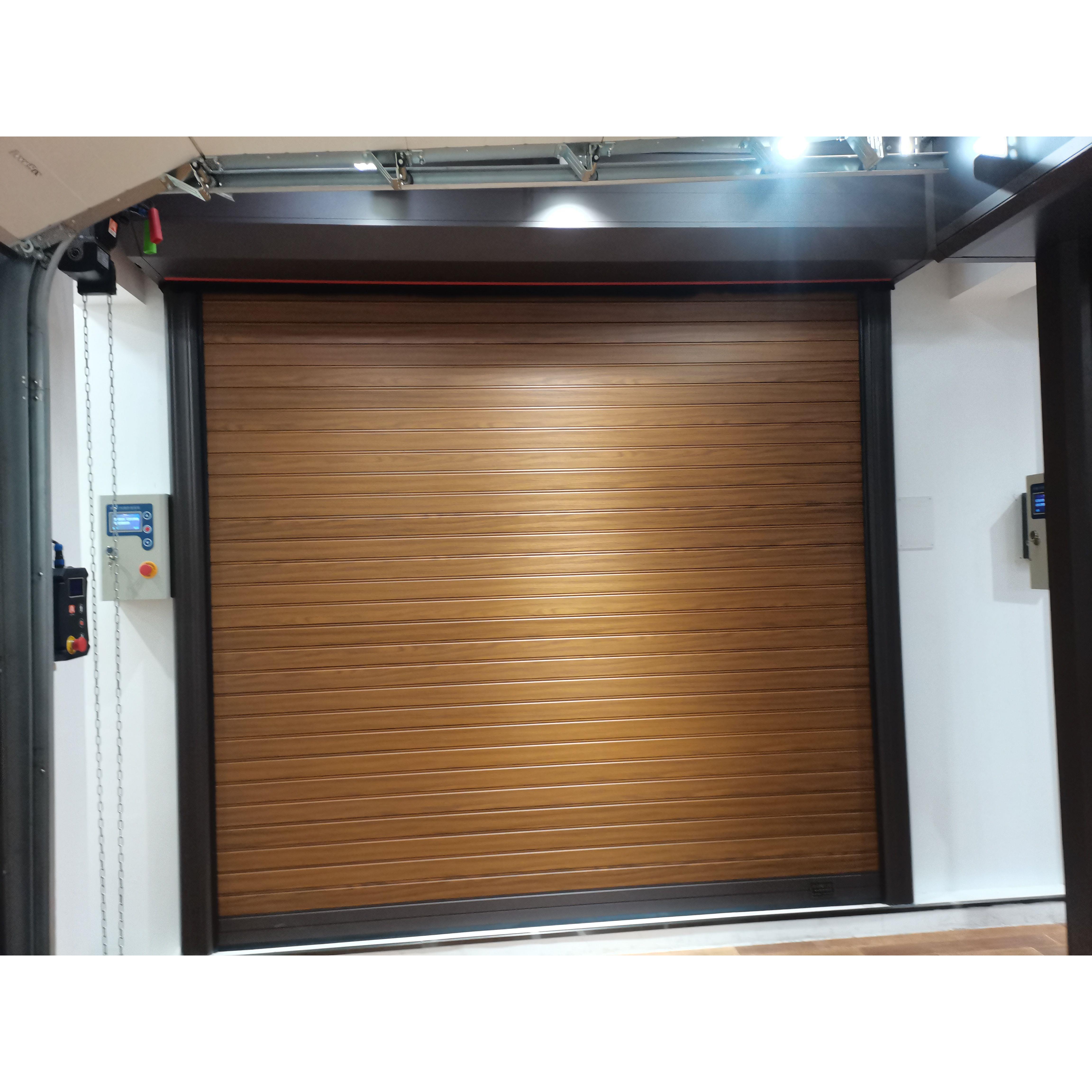 快速电动保温卷帘门推拉水晶门伸缩门保温电动门卷帘门电动无机布