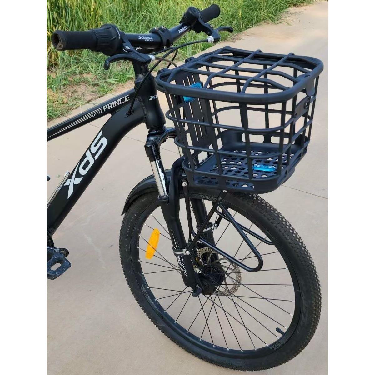 适配喜德盛黑客350/380/500山地自行车前置车筐书包车篮框货架子