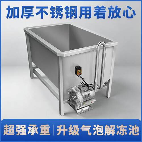 气泡解冻池商用鸡鸭鹅全自动解冻机牛羊肉冻肉工厂清洗血水化冻机
