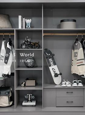 KINO奇诺样板间衣帽间组合儿童衣柜装饰品样板房男孩房间衣服摆件