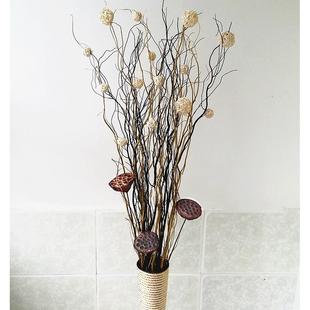 插花曲柳干 干燥花 干燥树枝树枝装 饰客厅落地橱窗隔断家居摆饰干