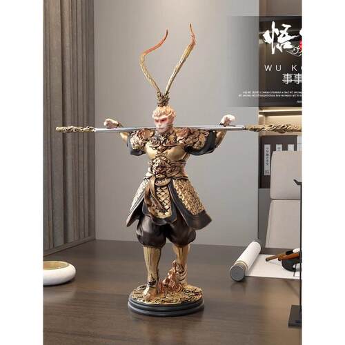 创意中国风孙悟空孙悟空桌面装饰摆件打赢佛像电视柜茶几装饰