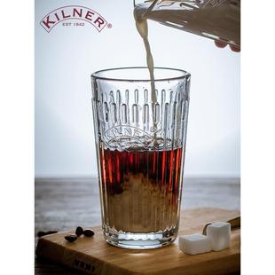 玻璃水杯英国kilner创意复古家用果汁杯加厚饮料杯玻璃杯喝水杯子
