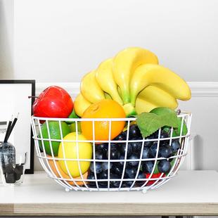 北欧风格 水果盘客厅家用茶几单层大容量简约现代果篮零食面包框