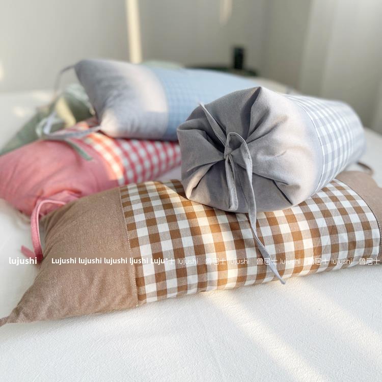 全荞麦壳颈椎枕头老粗布方枕可加高理疗按摩保健助睡眠单人枕芯