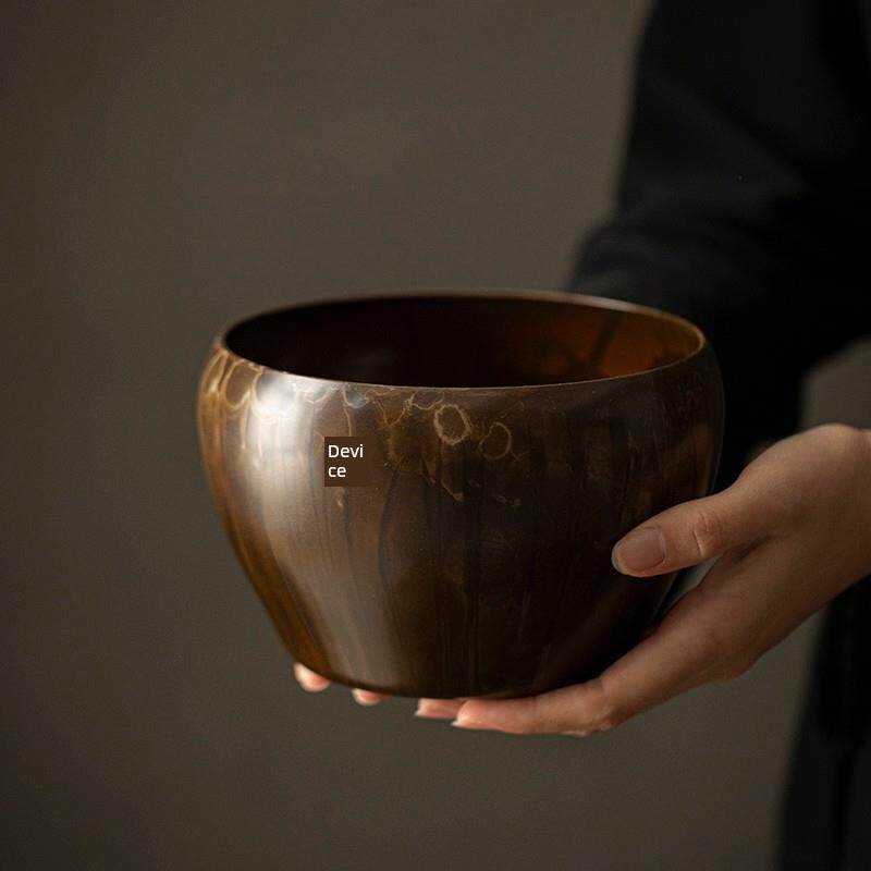 曹木寺铜洗茶具家用废液罐茶渣罐大水洗碗覆古功夫茶具配件