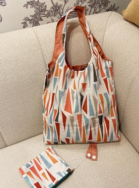 uutao原创 轻便可折叠环保袋单肩购物袋文艺便携腋下包手拎袋遛娃