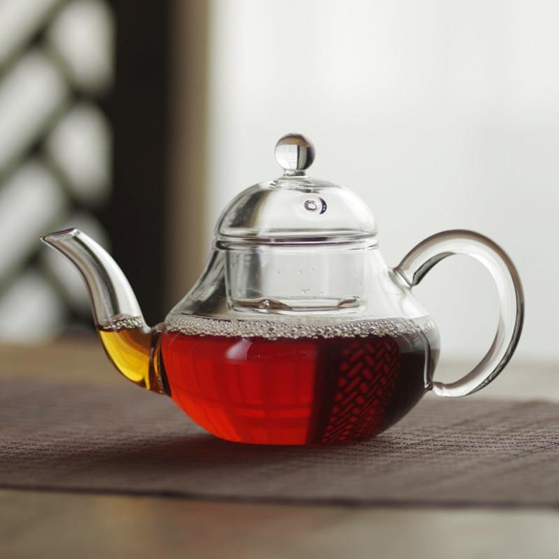 玻璃小茶壶一人用茶具泡茶壶单人迷你功夫茶过滤烧水壶可明火加热