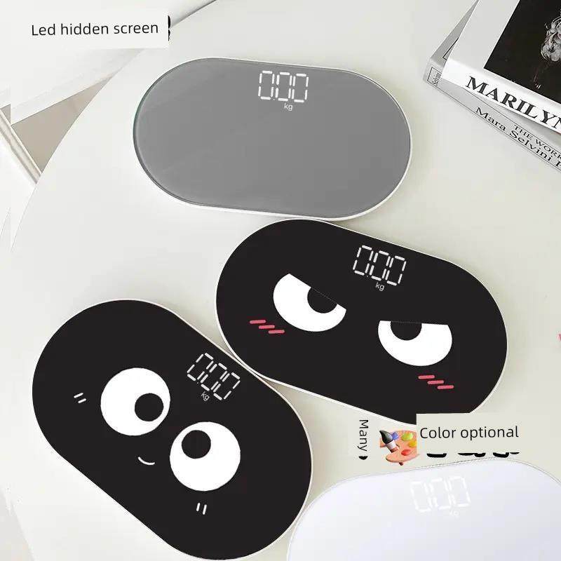 镜子体重秤小型迷你家用电子秤便携式体脂秤称重准确宿舍人体减肥