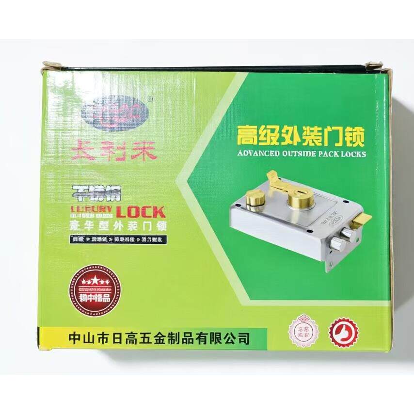 304不锈钢老式门锁铁门木门入户门单扇门大门防盗外装门锁