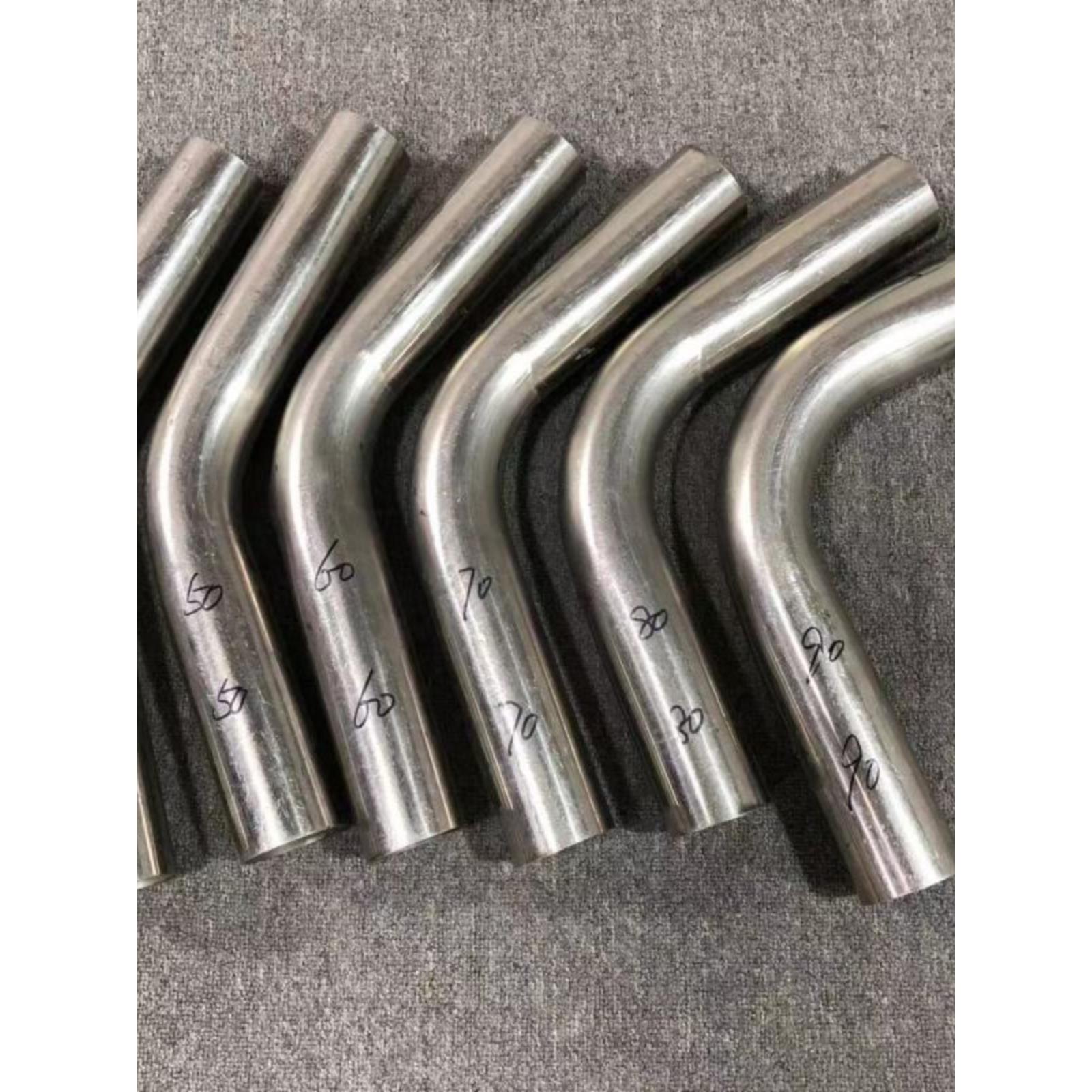 汽车排气管改装配件不锈钢弯头201材料63外径加厚定制长度