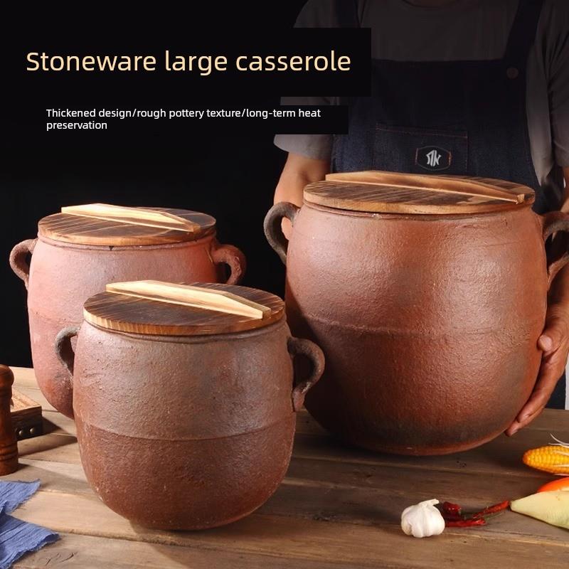 传统老式土砂锅家用燃气煲汤熬粥煎药卤炖肉商煮明火瓦罐粗沙陶罐