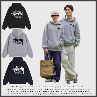 瑞斯图西STU北京限定背面logo加绒连帽卫衣宽松休闲百搭男女款