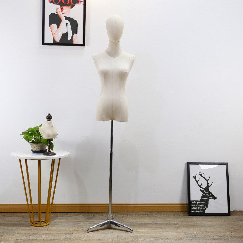 速发服装店模特具半全身人台橱窗韩版带头具假人体婚纱模
