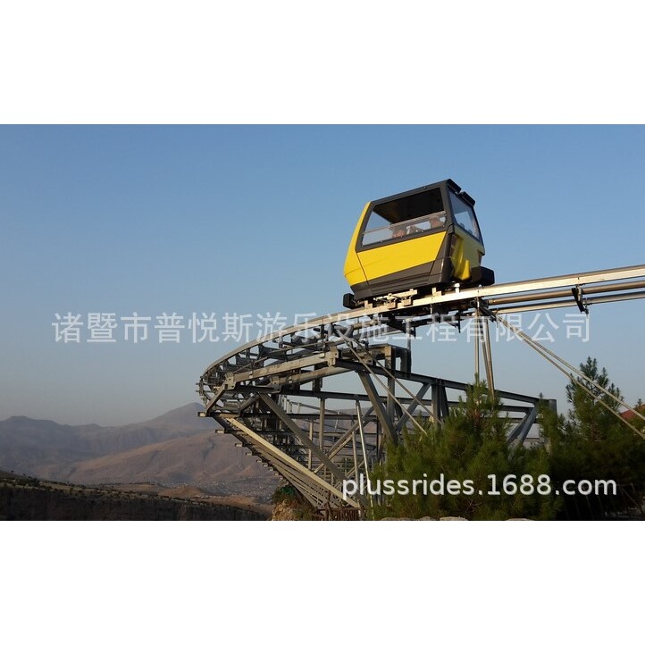 景区山地观光爬坡车 电动轨道车 可爬坡  中小型贴地登山游览车