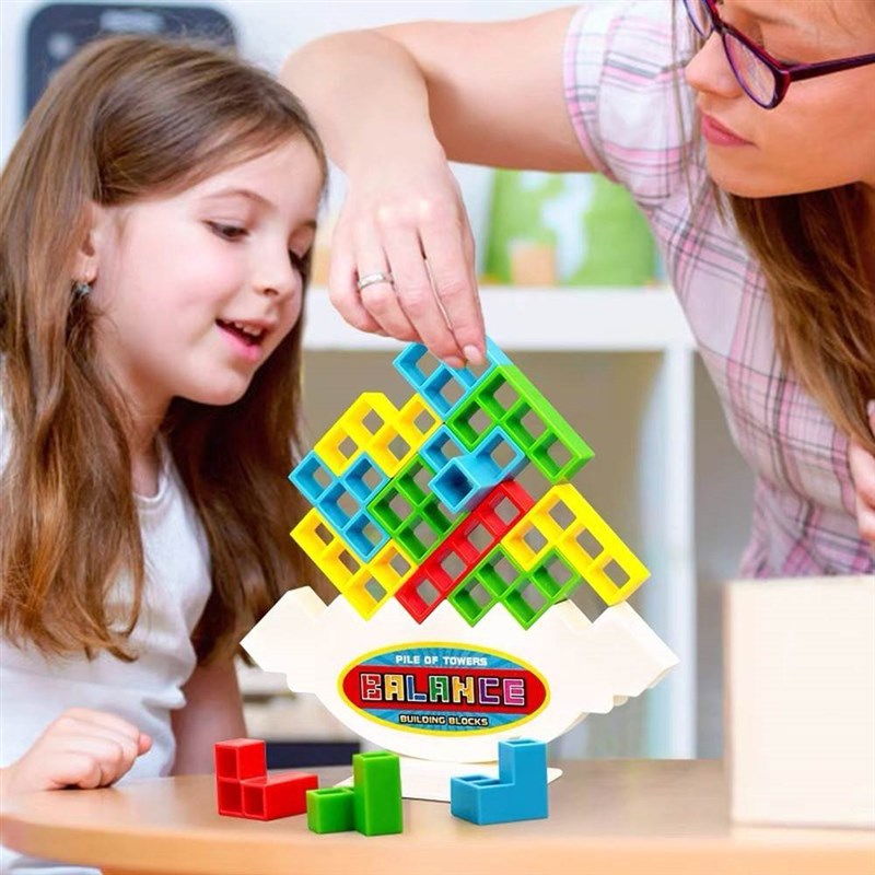 Tetra Tdower Game Stacking Blocks Stack Building Blocks Bala