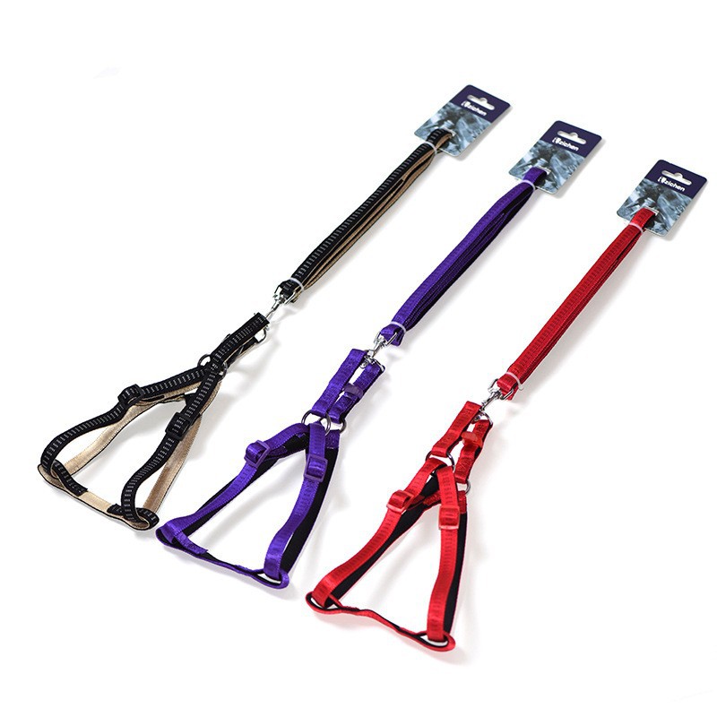尼龙SBR泡棉拉胸宠物胸背带狗狗牵引绳狗链子绳狗链宠物用品批发