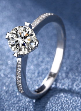 s925银微镶四爪桃心莫桑石戒指女跨境电商爆款配饰高碳钻首饰