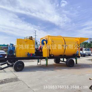 摊铺油路柴油炒料车 新款 双层滚筒式 沥青搅拌机 外接三相电拌合机