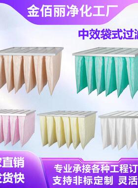 中效袋式过滤器f7无纺布初效板式空调工业用出风口除尘效过滤网