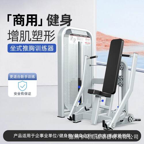源头工厂生产商用健身房坐式推胸训练器健身房推胸设备运动器材