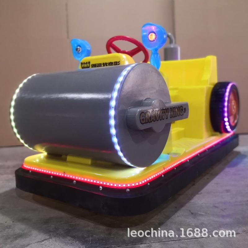 2024广场新款游乐电动坦克托马斯充气出租儿童压路机工程车碰碰车