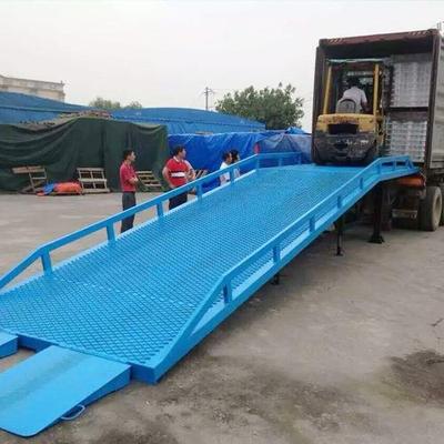 现货移动登车桥叉车集装箱装卸货平台10吨装柜移动式登车桥