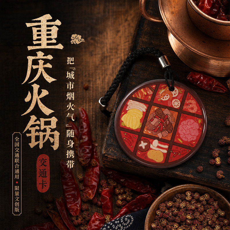 重庆火锅麻辣烫底料交通卡图片