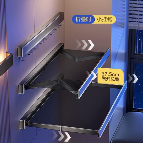 床头放衣服神器折叠小架子卧室床边床尾飘窗临时挂衣架隐形收纳架