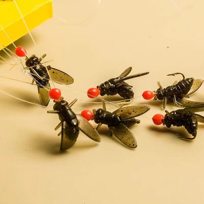 飞蝇串钩线组新款路亚苍蝇串钩钓组防缠绕苍蝇饵线组假饵飞蝇钩马