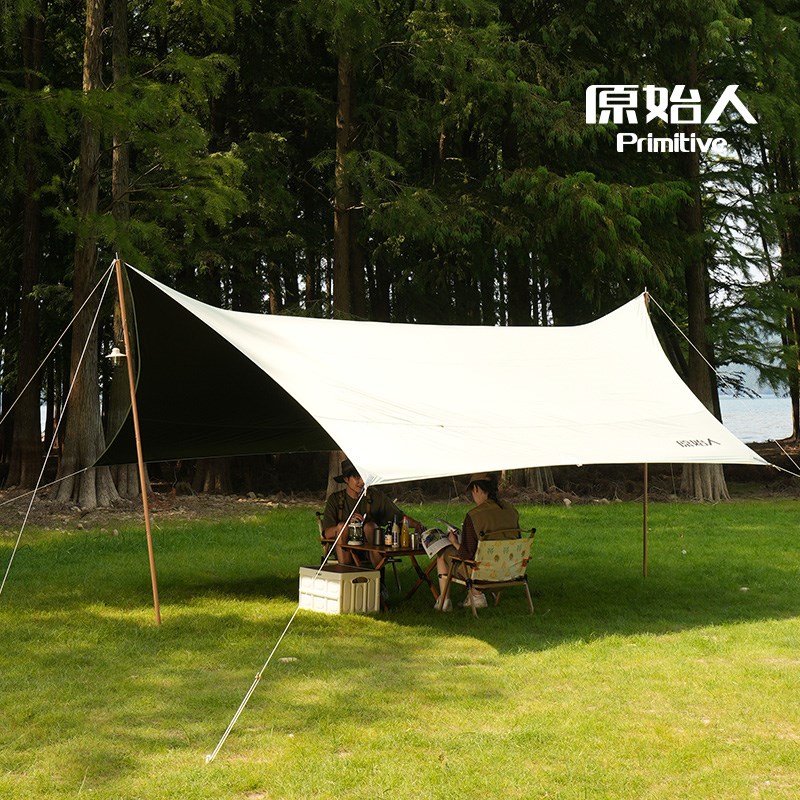 原始人铝合金天幕杆加粗加厚天幕支撑杆固定杆铝杆户外露营支架杆