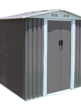 户外工具杂物房室外花园储物箱移动铁皮屋简易阳台柜家用活动板房