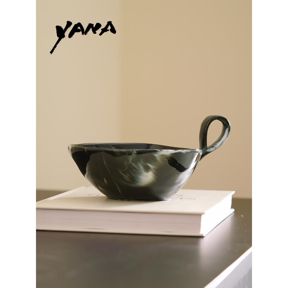 家庭浴室高端台面台式便携式小型迷你黑色陶瓷垃圾桶可移动