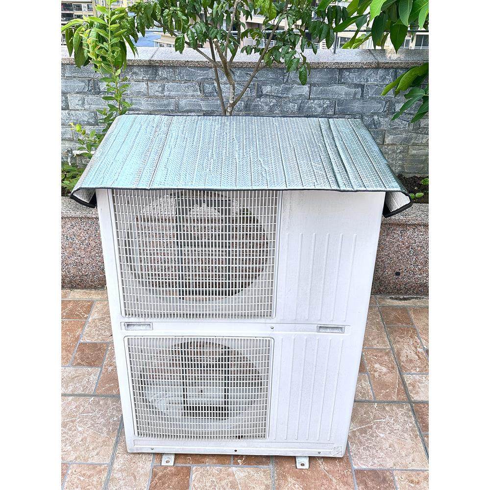 加长中央空调室外机防护罩强磁安装免晒隔热防水罩顶防尘罩