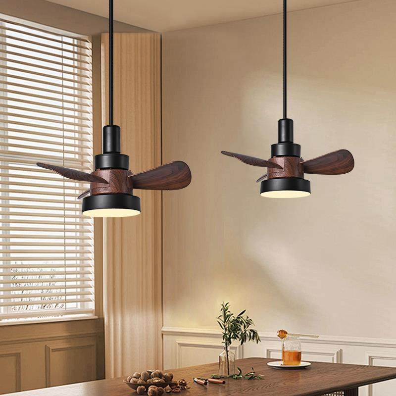 极简客饭厅吊扇灯轨道款吊扇灯磁吸轨道二线轨道可左右移动可拆卸