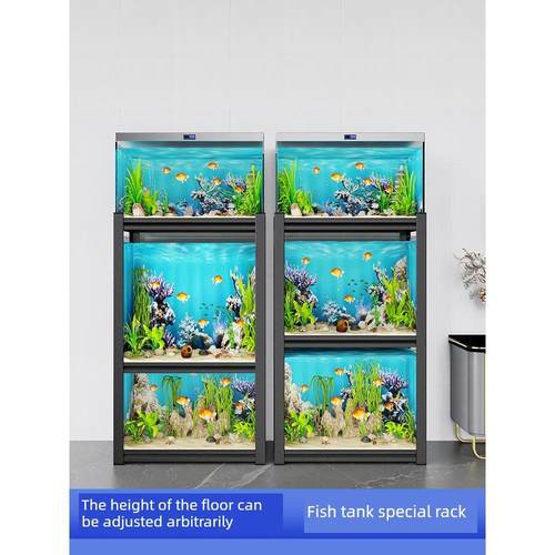 鱼缸架多层落地鱼缸柜家用客厅水族箱底架碳钢置物架承重底柜底座