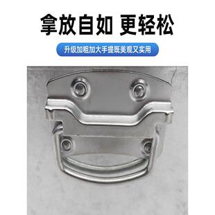 大白铁皮镀锌工具铁箱储物箱不锈钢带锁收纳加厚盒子定做铁盒